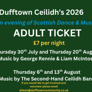 Adult Summer Ceilidh Ticket